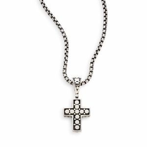 John Hardy Dot Sterling Silver Cross Necklace